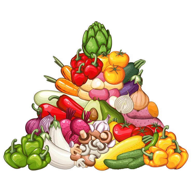 Fresh Vegetables Illustration Vegetables Mix