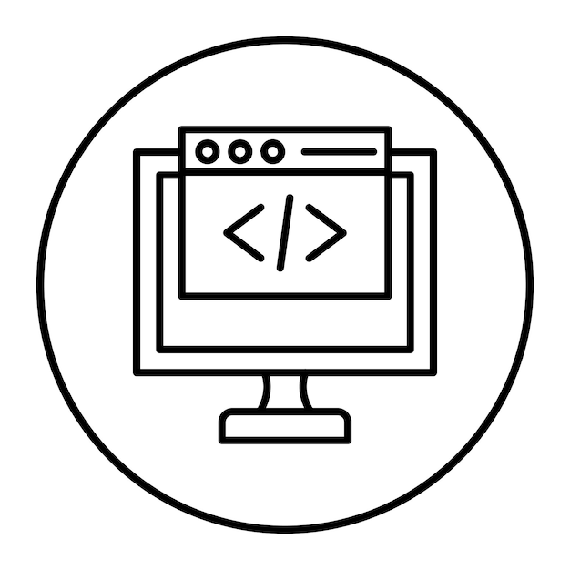 front end development vector icon can be used for no code iconset