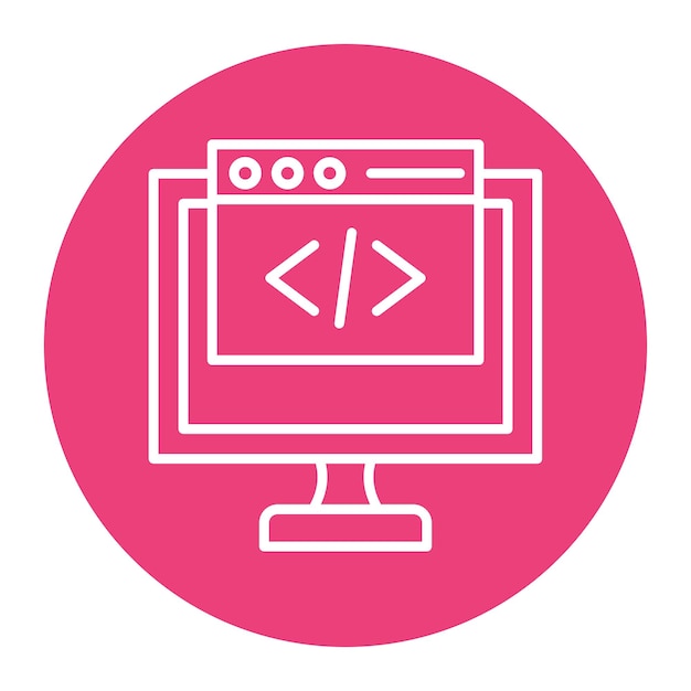 Front End Development vector icon Can be used for No Code iconset