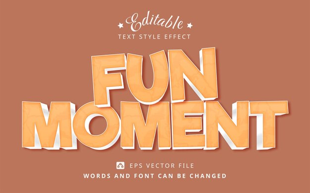 Fun Brown Editable Text Effect