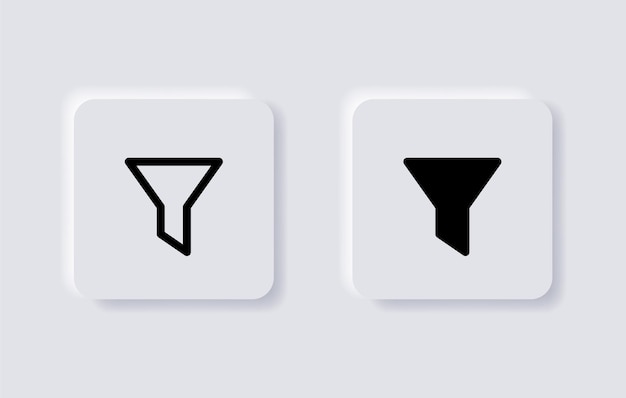 funnel filter icon sort by sign filtering sorting symbol ascending and descending web app ui icons