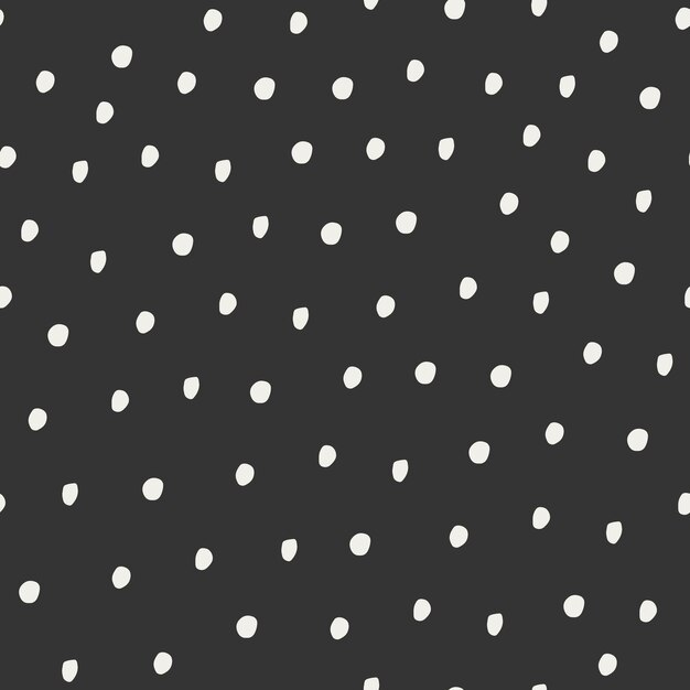 Funny dots vector seamless pattern