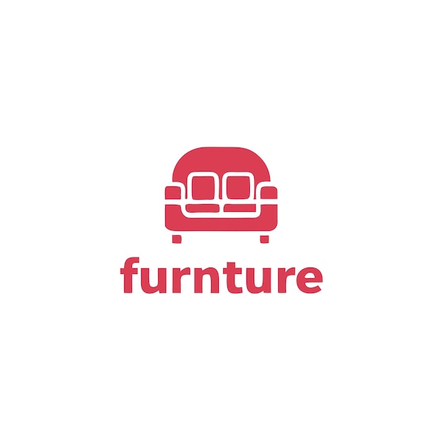 furniture logo vector white background