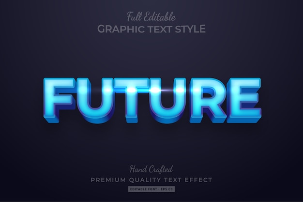 Future Editable Custom Text Style Effect Premium