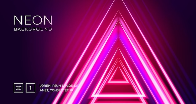 futuristic abstract colorful vector background with glowing electric bright neon lines