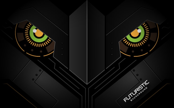 Futuristic background in dark style