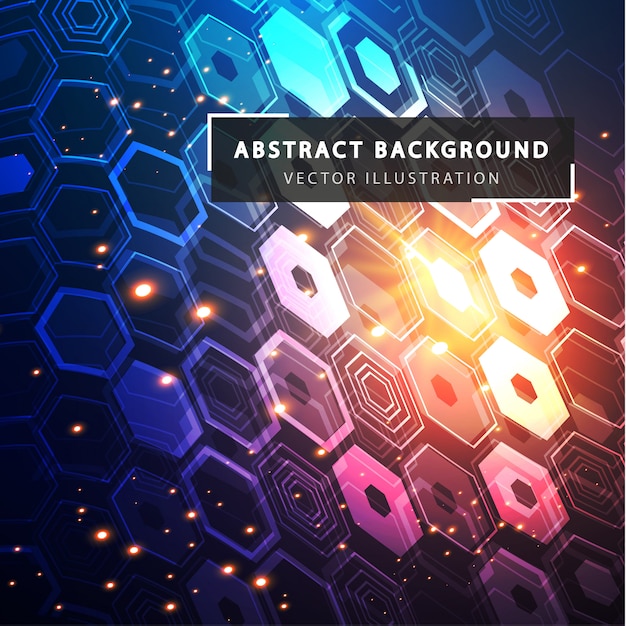 Futuristic geometric background. Scientific and technical template.