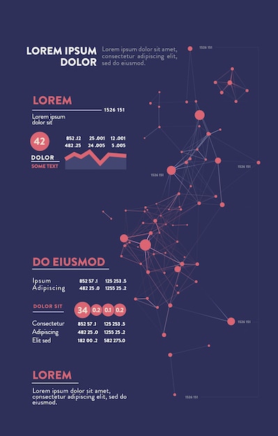 Futuristic infographic. Information aesthetic . Complex data threads graphic visualization. Abstract data graph. 