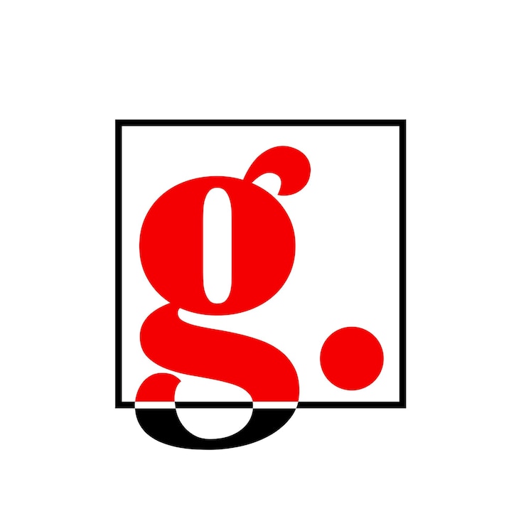 Vector g brand name initial letter monogram