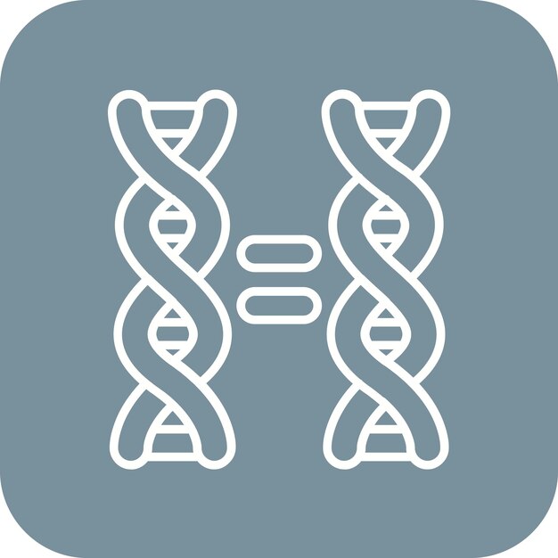 Gambar vektor ikon kloning Dapat digunakan untuk Bioteknologi