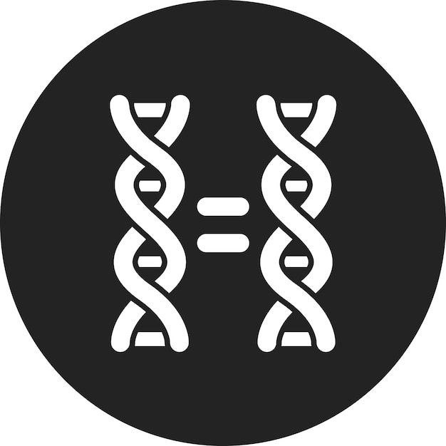 Gambar vektor ikon kloning Dapat digunakan untuk Bioteknologi