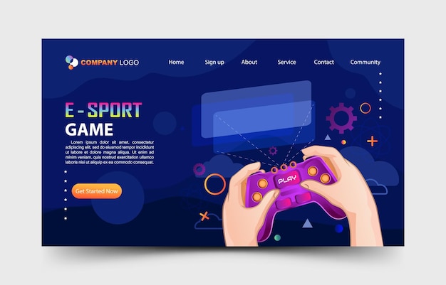 Game Landing Page Design