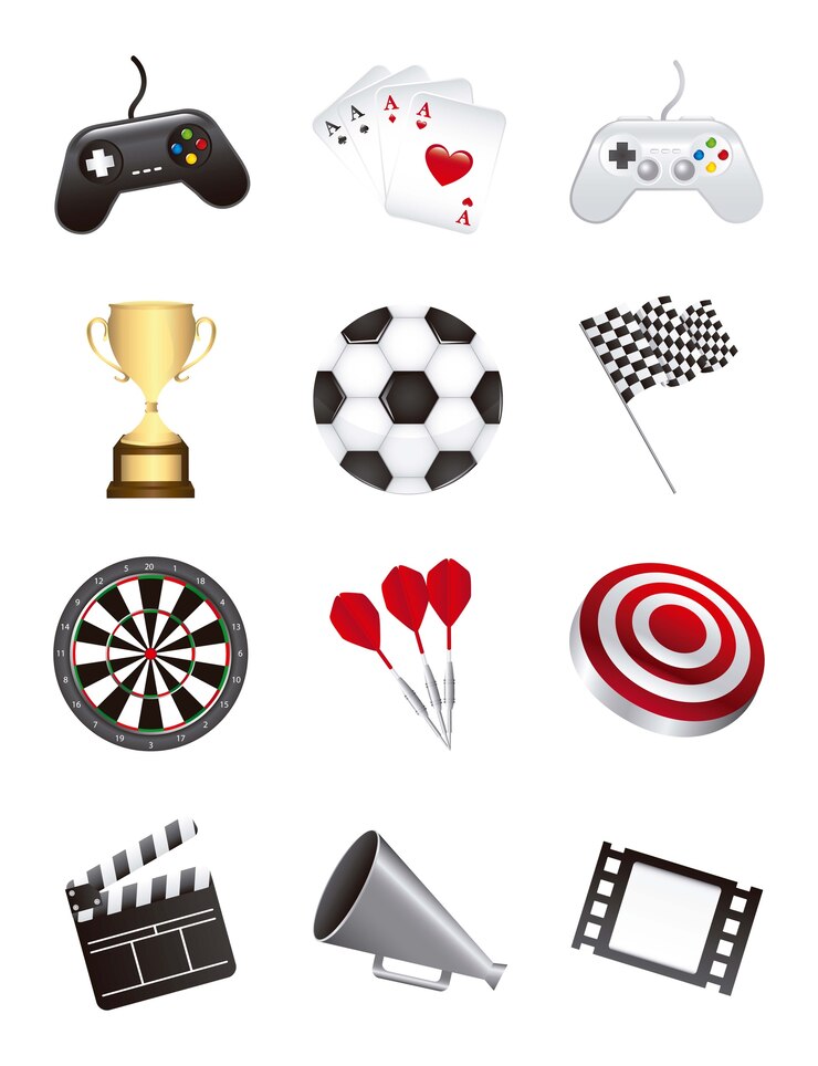 Vector games icons 