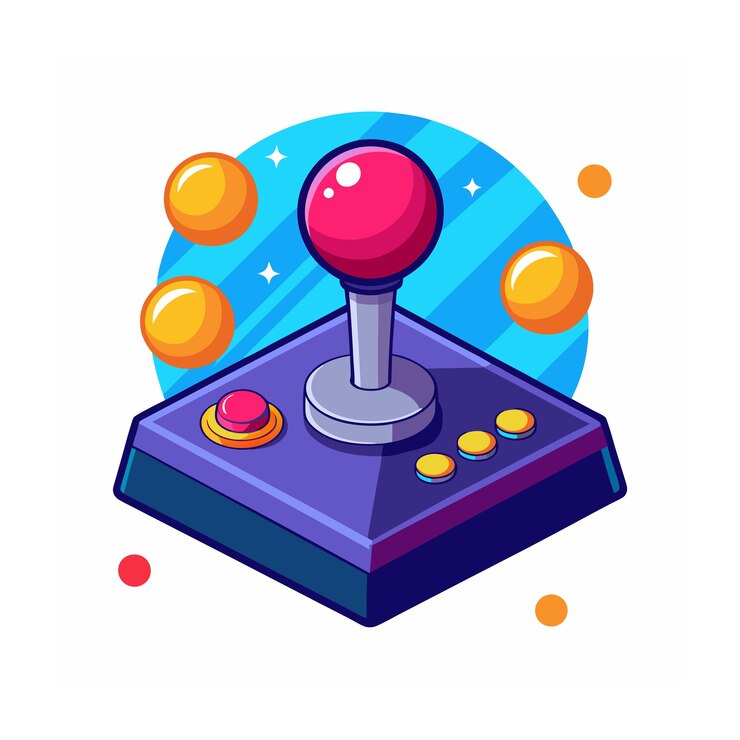 Vector gaming equipment vector illustration