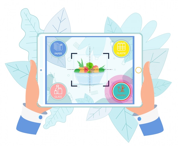 garbage determine for recycling mobile application