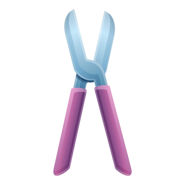 Garden scissors cutter icon Cartoon of garden scissors cutter vector icon for web design isolated on white background