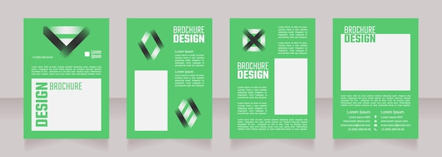 Gardening tips blank brochure design