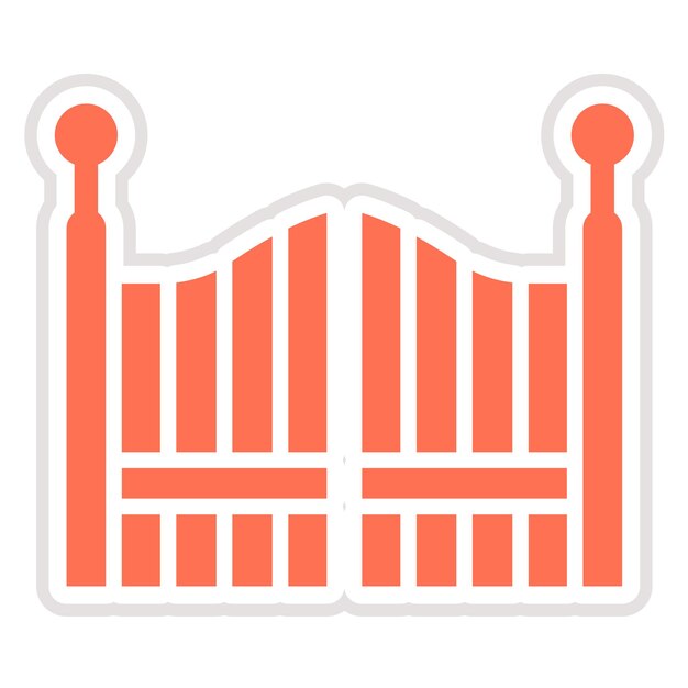 Gate Vector Icon Design Illustration