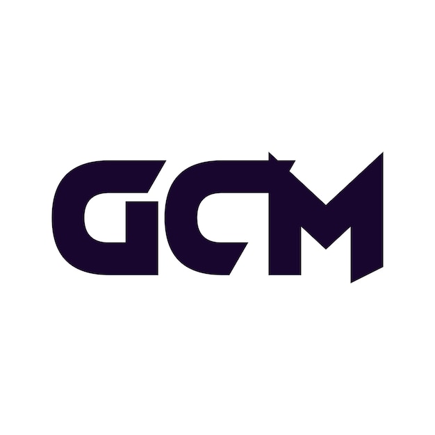 GCM creative abstract letter initial symbol icon vector logo design