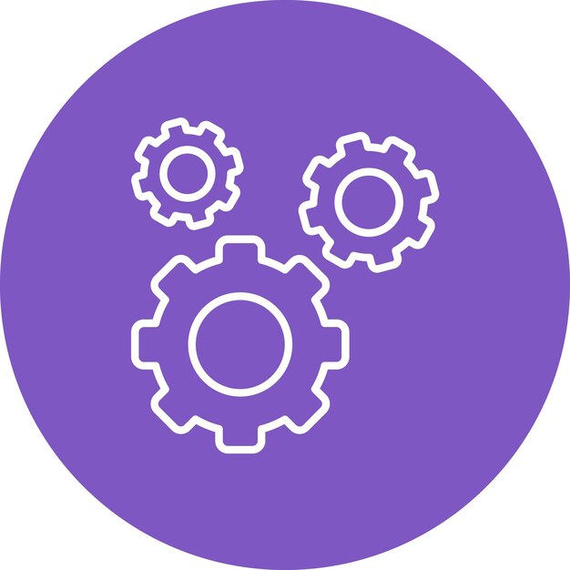 Gear icon vector image Can be used for Infographic