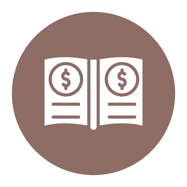 general ledger icon vector image can be used for documents and files