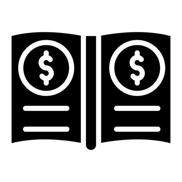 general ledger icon vector image can be used for documents and files