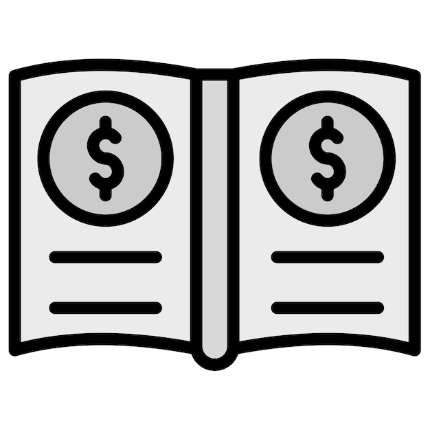 general ledger icon vector image can be used for documents and files
