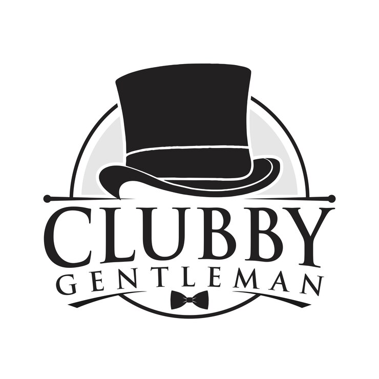 Vector gentleman club label design