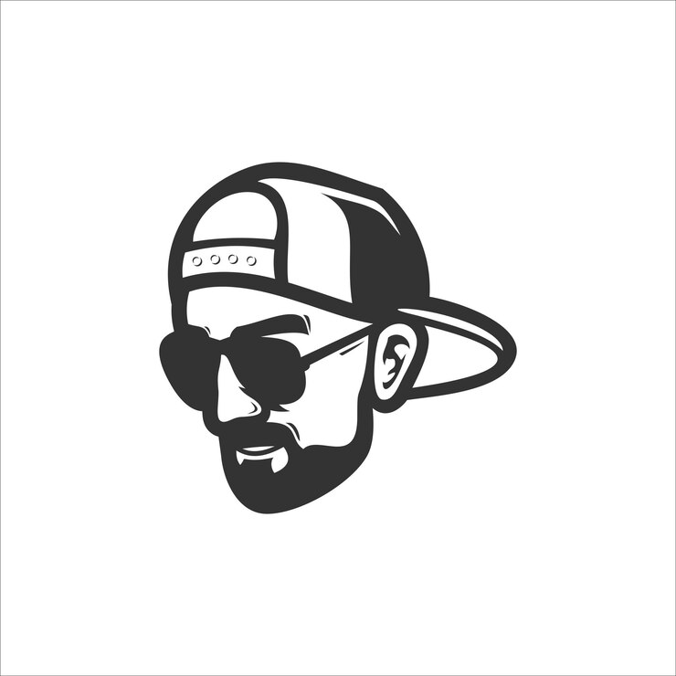 gentleman wear hat mafia logo design