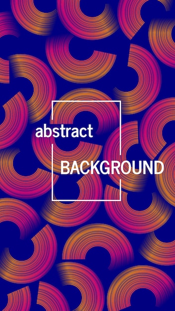 geometric background with abstract circles shapes