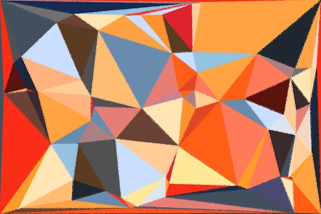Geometric Background with Triangles and Hexagons