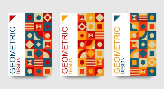 Geometric cover collection a4 size