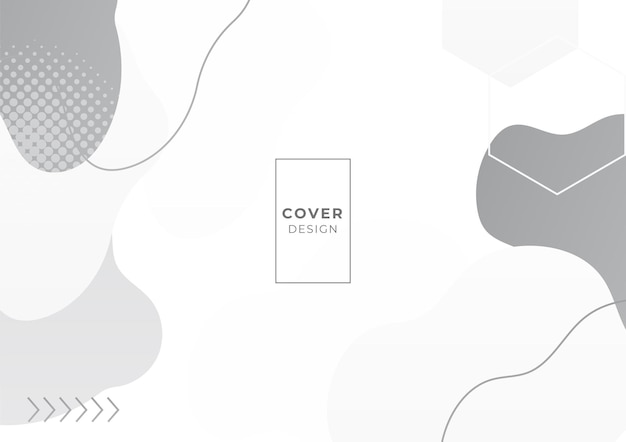 Geometric cover design with black and grey gradient color