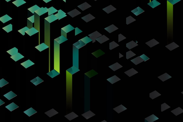 geometric cube background with light