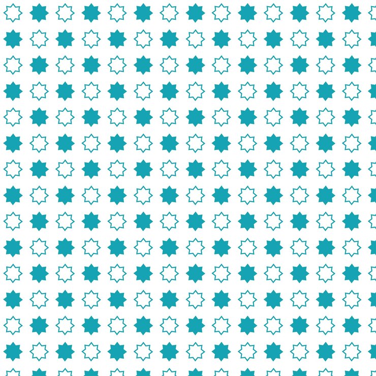 Vector geometric flower pattern blue