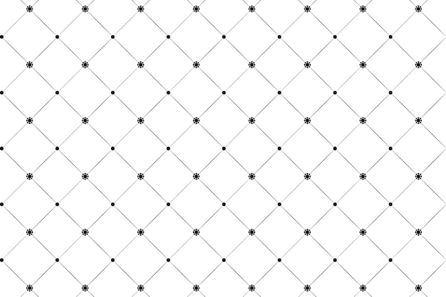 Geometric Grid Pattern Design in Black and White