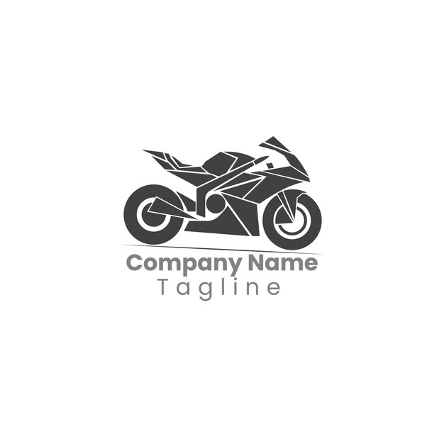 Geometric Motorcycle Logo for a Modern Sports Bike Brand