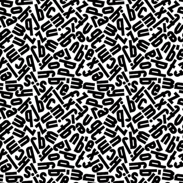 geometric seamless pattern with letters