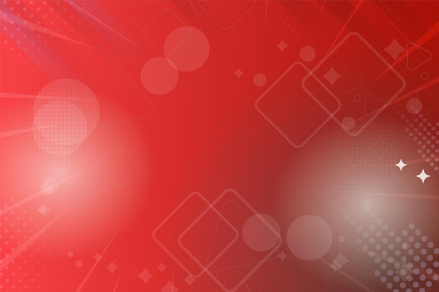 Geometric shapes abstract red background
