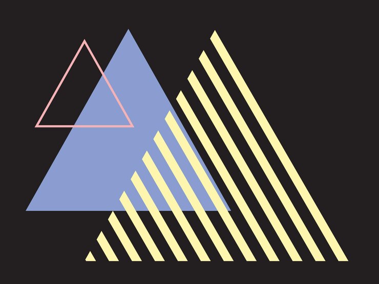 Vector geometric shapes background design