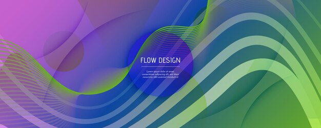Geometric wallpaper with abstract waves web page design templat