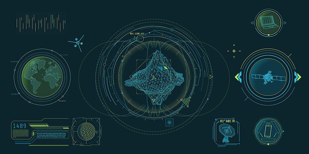 Geoscience hud interface design with big data decoding