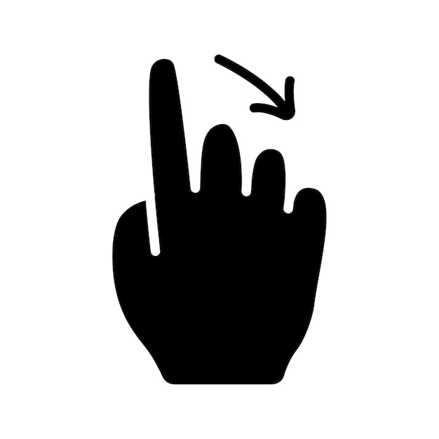 gesture set icon swipe tap doubleclick rotate pinch zoom scroll gesture touchscreen interaction user interface hand movement multitouch gesture swipe pinch control