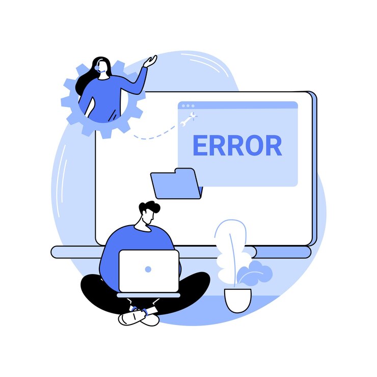 Vector get software support isolated cartoon vector illustrations