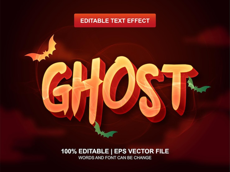 Vector ghost text effect