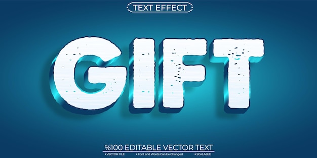 Gift Editable and Scalable Text Effect
