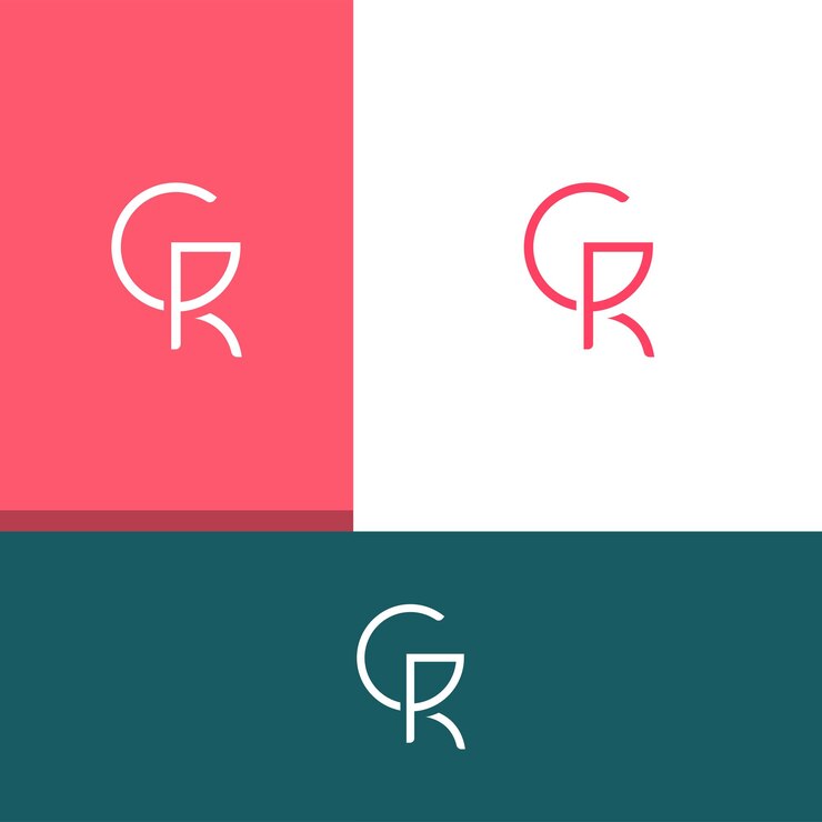 Vector gk kg gr rg letter logo