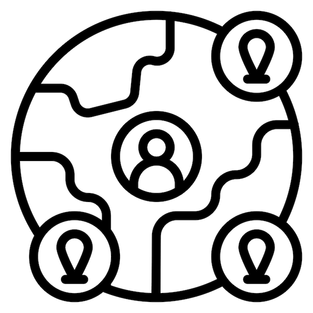 global icon vector image can be used for data science