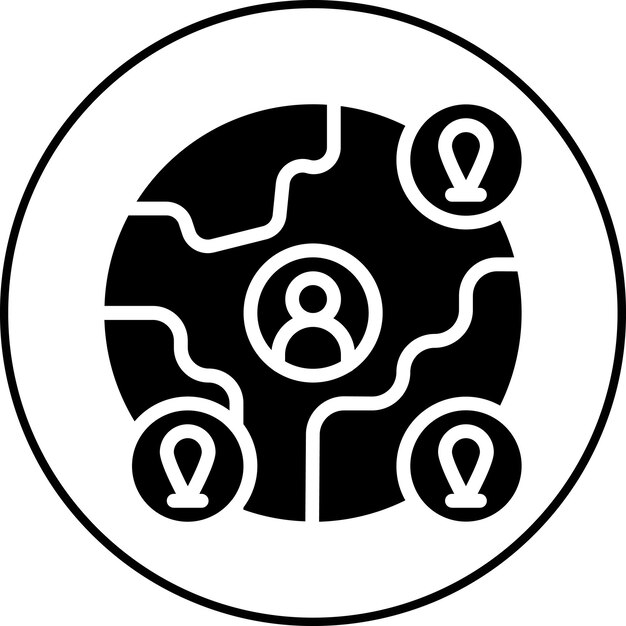 global icon vector image can be used for data science