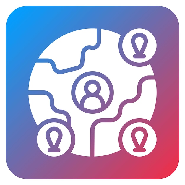 global icon vector image can be used for data science
